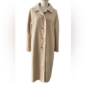 Vintage Beige Cashmere Trench Coat